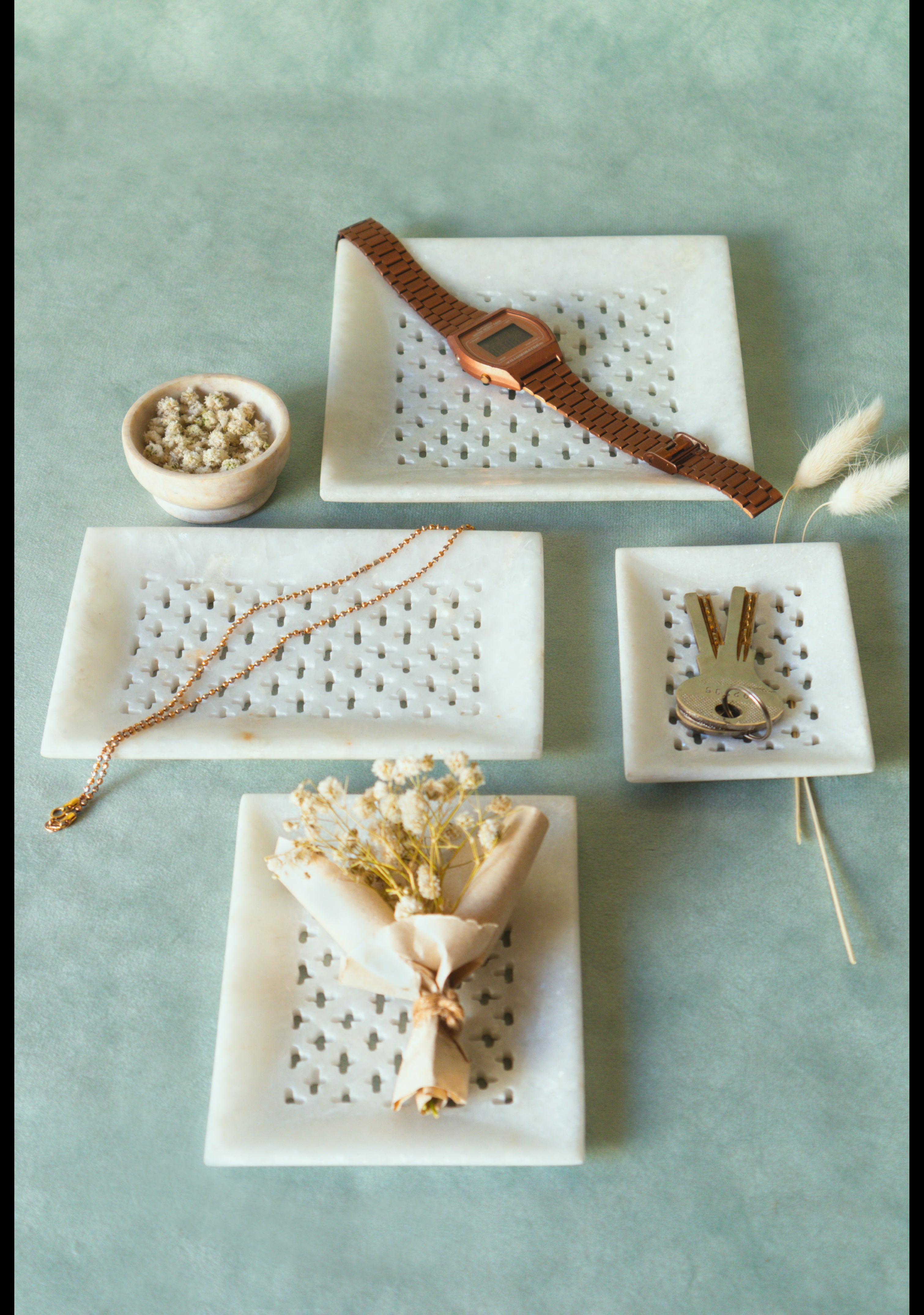 Marble Jali Tray